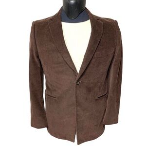 Vintage 1980 A.Gold & Sons Brown Corduroy Blazer Around Sz L Sport Jacket Coat